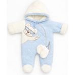Kardeşler Bebe Welsoft Pelüş Astronot Bebek Tulum - Mavi - 3 - 6 Ay