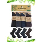 Kardeşler Çorap Erkek Bambu Soket Uzun Asorti Çorap Dikişsiz 4'lü Premium Kutulu - Çok Renkli - 43 - 46