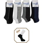 Kardeşler Çorap Erkek Pamuklu Patik 4'lü Paket - Asorti - 40 - 46