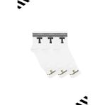 Kardeşler Çorap Unisex T Harfi Desenli Tenis Çorap (Harfli Çorap) 3'lü Paket - 36 - 42 - Beyaz
