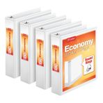 Kardinal ekonomi yuvarlak halka View bağlayıcı madde, 2,5 cm, Paket başına 4 (79510) 2-Inch (4-Pack) Beyaz