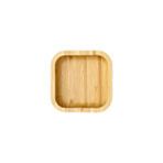 Kare Bambu Küçük Boy Çok Amaçlı Kase, Bambu Çerezlik, Sunum Tabağı 12 Cm sarı