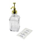 Kare Cam Şişe Şeffaf Damlatmaz Yağdanlık 500ML Pompa - Musluk Ayrık Model Başlı GO5060GOK223044
