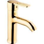 Kare Inci Mix Gold Lavabo Bataryası