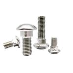 Kare kafalı vidalar, M4 M5 M6 M8 M10 M12 A2-70 304 Paslanmaz Çelik GB12 Raf Masa Mobilya Yuvarlak Başlı Kare Boyunlu Vida(18mm,1pc M12)