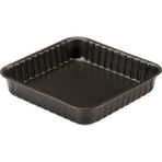 Kare Kek Kalıbı 24CM, Siyah, Dayanıklı ve Kullanışlı, Mutfakta Pratiklik Sunar - Seçenek 1 - Ahşap