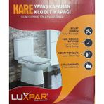 Kare Klozet Kapağı, Slim, Yavaş Kapanır, Beyaz, Luxpar