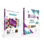 KARE KÖK YAYINLARI LGS 8.SINIF PARAGRAF SORU BANKASI + TÜRKÇE 20'li DENEME KİTABI