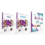 Kare Kök Yayınları Lgs 8.sınıf Türkçe Soru Bankası + Paragraf Soru Bankası + 20'li Deneme Kitabı