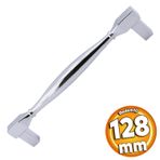 Kare Kulp Mobilya Mutfak Dolabi Cekmece Dolap Kulplari Kapak Kulpu Kulbu Krom Renk 128 Mm Metal