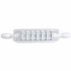 Kare Mantı Kesme Aparatı Hamur Kesici Merdane Çoklu 7 Bıçaklı Hamur Bölücü Mantı Ravioli Erişte Kesici Mutfak Hamur Şekillendirici Pratik Kesim Aracı Dayanıklı Plastik Ergonomik Saplı