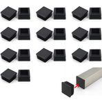 Kare Plastik Mobilya Tapaları, 40 mm x 40 mm, Sandalye Masası Bacak Örtüsü, 20 Adet