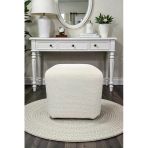 Kare Puf - Block Bukle Şönil Kumaş - Modern Dekoratif Şık Ve Konforlu Puf&Bench