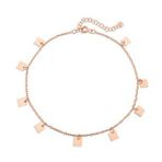 KARE PULLU HALHAL 925 AYAR GÜMÜŞ BİLEKLİK