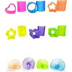 Kare Şekilli Neon Yeşil Stres Yayı Oyuncak Stres Yayı - 3 cm çapında - 1 Adet