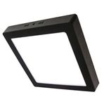 Kare Sıva Üstü Siyah 20 Watt Led Panel Armatür Trafolu Beyaz Işık