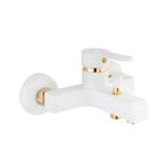 Kare Stil Serisi Mat Beyaz Mix Banyo Bataryası