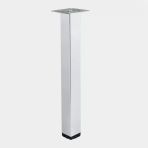 Kare Tablalı Krom Gümüş 71 Cm Metal Sehpa Masa Ayağı Dayanıklı Mobilya Destek Ayakları Ayak Modeli