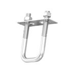 Kare U Cıvatalar, 304 Paslanmaz Çelik Kare U-Cıvata, Bölmeli M6 M8 M10 Çoklu Boyutlar(M10x80x100mm 1set)