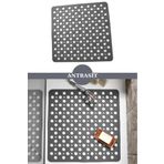 Kare Vantuzlu Banyo ve Duş Kaydırmazı, Küvet İçi Duşakabin Kaydırmaz Vantuzlu Banyo Paspası 54x54cm
