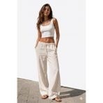 Kare Yaka Kalın Askılı Pamuklu Esnek Crop Atlet - Yazlık Basic Seri (Beyaz, M)