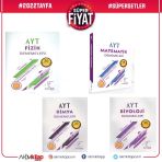 Karekök Yayınları AYT Matematik Kimya Fizik Biyoloji 4 Kitap Deneme