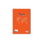 Kareli 40 Yaprak Spiralli Defter A4 Boy Plastik Kapak (1 Adet )