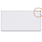 Kareli Mıknatıslı Yüzey Beyaz Yazı Tahtası 120x270cm