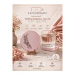 karelim home 2 li pembe simli Bardak altlığı epoksi gümüş varaklı özel seri