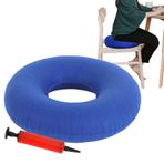 KARELLS Halka Şişme Koltuk Minderi, 35 × 35 cm Şişme Sünger Minder, Dekübit Önleyici Minder, Yatak Yarası Önleyici Şamandıra Minderi, Halka Şişme Minder, Hemoroid Minderi, Yuvarlak Coccyx Minder