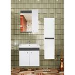 Karen Banyo 60 cm Beyaz New Bahar Aynalı Takım Banyo Dolabı