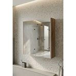 Karen Banyo Lila Banyo Dolabı, Üst Modül, Aynalı Dolap - Kahverengi