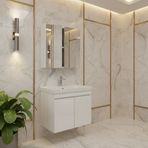 Karen Banyo Pearl Aynalı 60 cm Banyo Dolabı