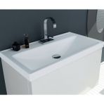 Karen Banyo Sky Beyaz Seramik Dikdörtgen Lavabo 50*38 cm Kolay Temizlik Özelliği ile