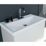 Karen Banyo Sky80 Beyaz Seramik Lavabo 80x45 Cm Modern