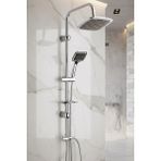 Karen Banyo Tulip Tepe Duş Kare, Robot Tepe Duş Seti, Duş Başlığı Takımı, Krom, Cisa 46063