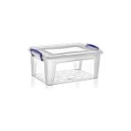 Karen Plastik Karen 15 lt Plastik Kilitli Saklama Kutusu 410x275x187 mm Şeffaf ve Pratik Depolama Çözümü
