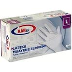 Karex Lateks Pudralı Eldiven 100'LÜ Paket Beyaz Large