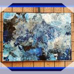 Karga El Sanatları Okyanusun Ruhu: 25x35 Pouring Tekniği Kanvas Tablo