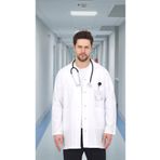 KARGA ÜNİFORMA Uzun Kol Beyaz Erkek Hemşire Önlüğü Doktor Önlüğü Öğretmen Önlüğü Eczacı Laborant Önlüğü