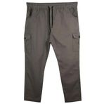 Kargo Cepli 100 Kilo-180 Kilo Arası Için Uygun Erkek Büyük Beden Gabardin Pantolon (Toprak, 8XL)