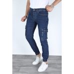 Kargo Cepli Erkek Kot Pantolon - Açık Mavi - 34