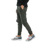 Kargo Cepli, Fermuarlı Paça Lastikli Esnek Kumaş Slim Fit Gabardin Erkek Kargo Pantolon Haki 29