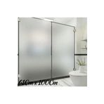 kargo poşetim 61 Cm x 1 Metre Gümüş Frosted Cam Kumlama, Ofis, Duşakabin ve Balkon Camı Buzlu Kaplama Folyosu