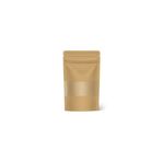 KARGOPEK Doypack Kraft Pencereli Kilitli Poset 13*22,5 (50 ADET)
