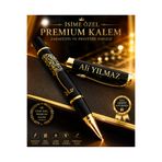KARHEDİYE Kişiye Özel İsim Yazılı Besmele İşlemeli Premium Kalem - Lazer Baskılı Hediyelik Metal Kalem