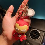 Karikatür Anime Marvel Avengers Kahraman Aksiyon Figürü Anahtarlık Disney Örümcek Adam Demir Adam Modeli Kaptan Amerika Anahtarlık Çocuklar Kız Oyuncak (Yurt Dışından) - Multicolor