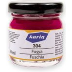 Karin 304 Fuşya 40 ml Ebru Boyası