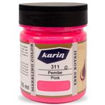 Karin 311 Pembe 105 ml Ezilmiş Ebru Boyası
