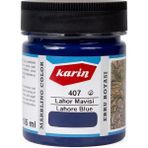 Karin 407 Lahor Mavi 105 ml Geleneksel Ebru Boyası